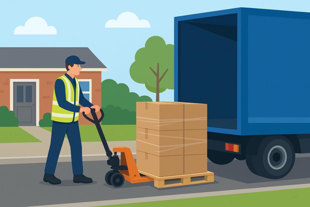 kerbside pallet delivery