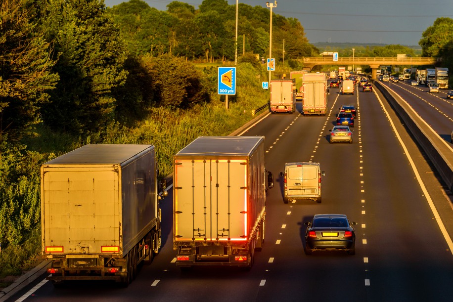 uk pallet networks use motorways consistently